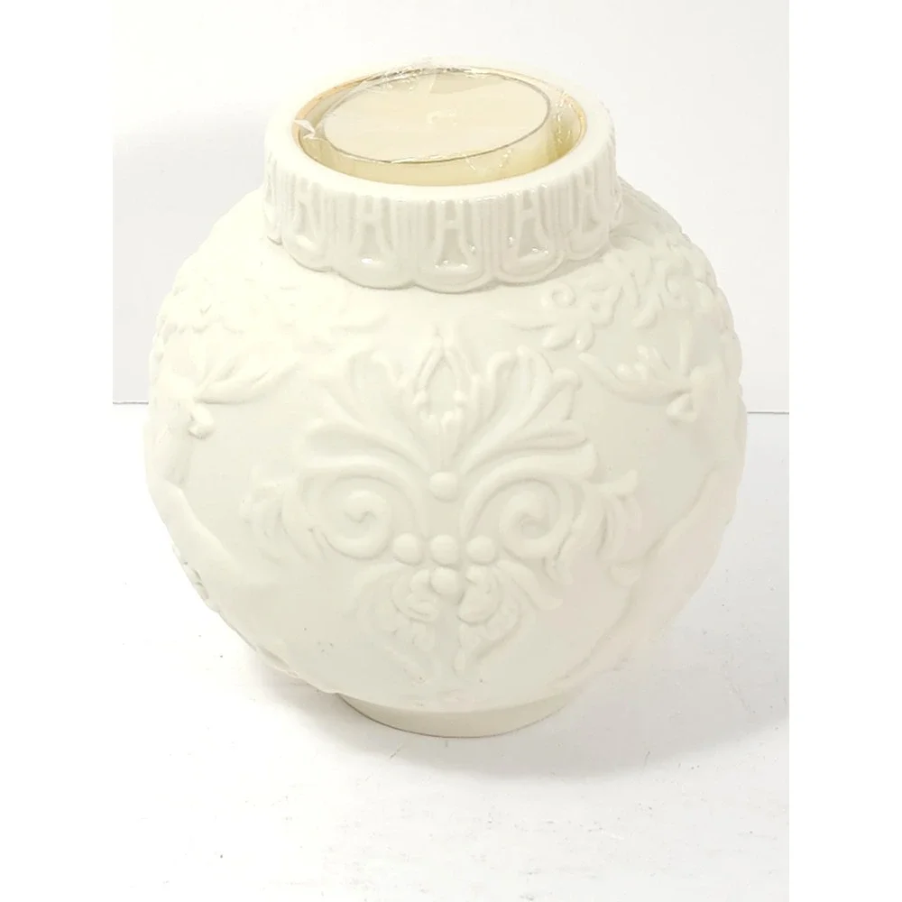 NEW LENOX Christmas‎ Ornamental Glow Winter Damask 4
